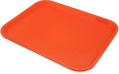 CFS Cafe Plastic Fast Food Tray, 14 x 18, Orange