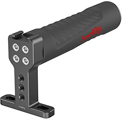 SMALLRIG Top Handle(Gummi) Rubber Handle rutschfest Griff für Camera Cage Kamerakäfig mit 1/4”-20 Schrauben, Bequem und leicht - 1446