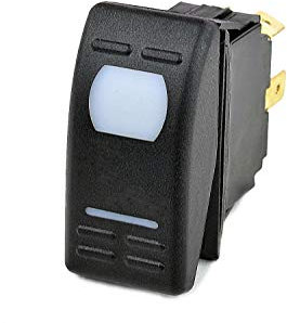 wellenshop Kippschalter ON Off ON Schalter 12 Volt Wippschalter 6 Anschlüsse mit LED Schaltpaneel Wippenschalter Doppel-Kippschalter Boot Auto KFZ Caravan