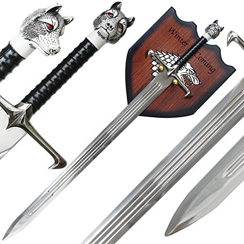Jon Longclaw Haus Stark Schwert mit Wandhalterung