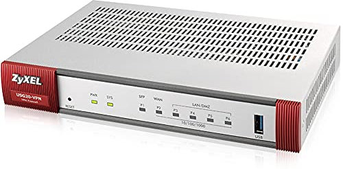 ZyXEL Firewall VPN di nuova generazione con 1 WAN, 1 SFP, 4 porte Gigabit LAN/DMZ [USG20-VPN]