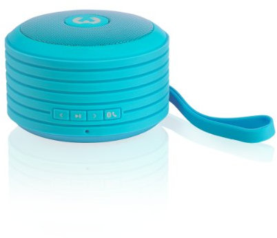 Fresh 'n Rebel Rockbox Round Mono portable speaker Blau - Tragbare Lautsprecher (1.0 Kanäle, 1-Weg, 4 cm, 60 - 18000 Hz, 5 W, Verkabelt & Kabellos)