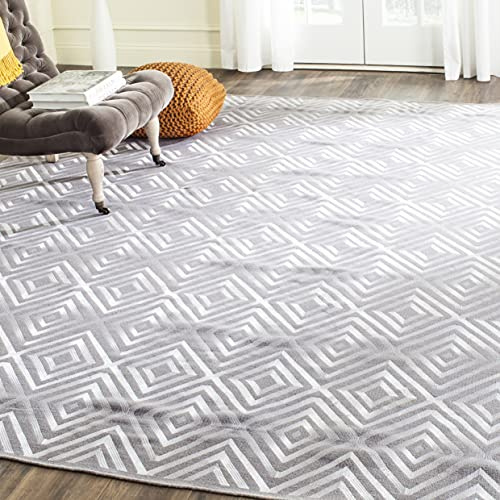 SAFAVIEH Area Rug 8x10 - Kilim Collection - Large - Grey, Handmade Flat Weave Wool, Ideal for Living Room, Bedroom, Office, Dining Space (KLM627A)