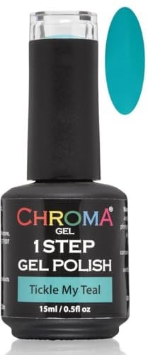 Chroma Gel 1 Step Gel Polish | Tickle My Teal | UV & LED Gel Nail Polish