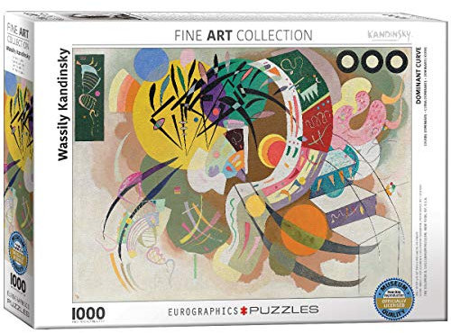 EuroGraphics 6000-0839 Puzzle Wassily Kandinsky „Dominante Kurve“, 1000 Teile, Mehrfarbig