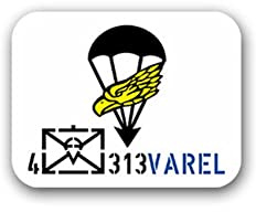 Aufkleber/Sticker 4 Kp FschJgBtl 313 Kompanie Fallschirmjägerbtl 9x7cm A2404