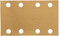 Mirka Gold Universal-Schleifpapier 81x133mm Klett 8-Loch/Korn P240, 100 Stk/Zum Schleifen von Gips, Spachtel, Spanplatten, Holz, Lack