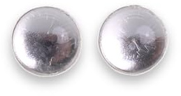 Budawi® Bergkristall Ohrstecker 925 Sterling Silber rund Cabochon Schraubverschluss Ohrringe Edelstein Schmuck Lieferung in Geschenkschachtel