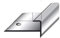Einschubprofil, mit Nase für Laminat/Parkett, 10,3 mm Einfasshöhe, Aluminium eloxiert, gebohrt