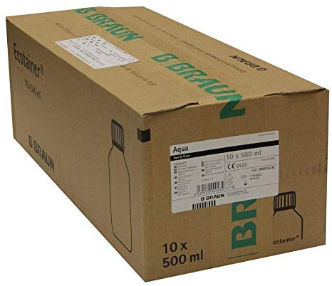 AQUA B.Braun Spüllösung Kunststoff Flasche 10X500 ml