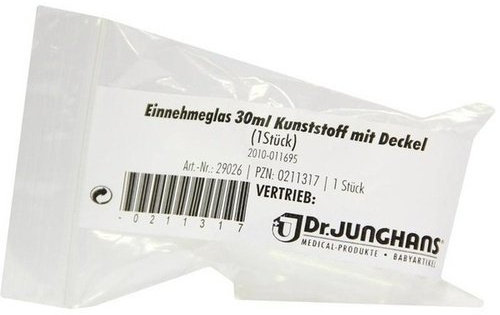 EINNEHMEGLAS graduiert Kunststoff m.Deckel 1 St