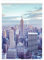 Lichtblick Klemmfix Tageslicht-Rollo mit Motiv, ohne Bohren, Blickdicht, Seitenzugrollo, Made in Germany, New York - Blau 70 x 150 cm (B x L)