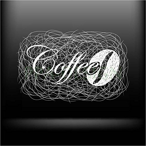 SLV1065 Sticker Cuisine Lave Vaisselle Café 60x60cm (Fond Transparent)