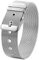 JewelryWe Mesh Armband Edelstahl Armreifen Manschette Silber Gürtel Schnalle Gürtel Mesh Klassiker Herren