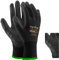 Ogrifox OX-Poliur_Bb7 Schutzhandschuhe, Arbeitshandschuhe, Schwarz, 7 Größe, 12 Paar