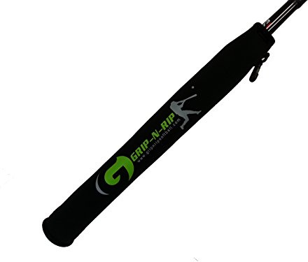 Grip-N-Rip Barrel Jacket Schlägerhülle, Neopren, Softball-Schlägerschutz, 53,3 cm lang, mit strukturiertem Griff für verbesserte Kontrolle, Reißverschluss für einfache Handhabung, schützt vor Kratzern