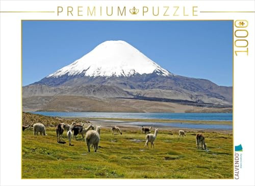 CALVENDO Puzzle Parinacota Vulkan, Lauca Nationalpark, Norte Grande | 1000 Teile Lege-Größe 64 x 48 cm Foto-Puzzle für glückliche Stunden