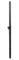 Soundlab Heavy Duty Extending 35 Mm Speaker Pole Black