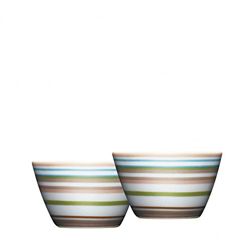 Iittala Origo Eierbecher 2er-Set - beige gestreift [SET2]