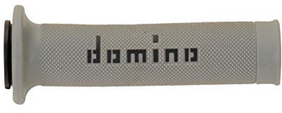 DOMINO - Poignées De Guidon A010 Route Supersoft Bicolore Gris/Noir