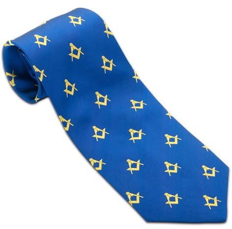 Freimaurer Seide und Kompass quadratisch gewebt Krawatte