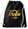 STYLETEX23 Viva Cuba Libre Gold Edition Turnbeutel Sportbeutel, schwarz