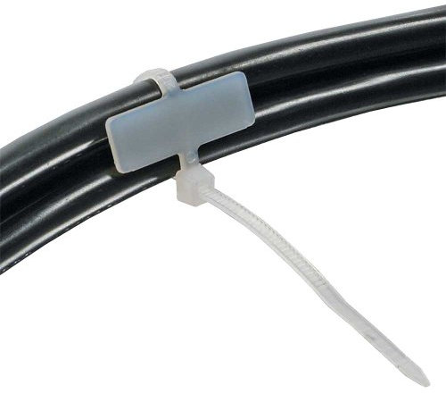NONAME Kabelbinder, Länge 100mm, Breite 2,5mm, 100 Stk, Markierf