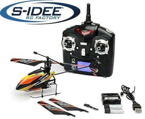 s-idee® 01140 | V911 4.5 Kanal 2,4 Ghz Heli Hubschrauber RC ferngesteuerter Hubschrauber/Helikopter/Heli mit LCD Display und GYROSCOPE-TECHNIK + 2,4Ghz TECHNOLOGIE!!! für INNEN und AUSSEN brandneu mit eingebautem GYRO und 2.4 GHz Steuerung! FLUGFERTIG!