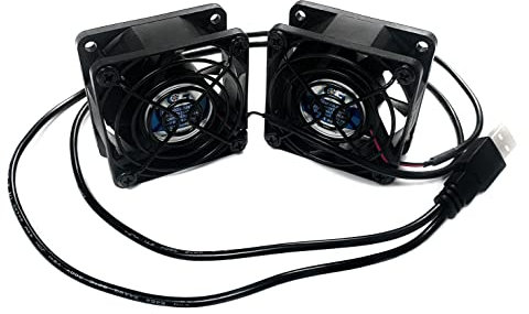 Coolerguys Dual 60x60x25mm USB Fan Set