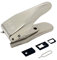 OTB Dual SIM Kartenschneider, Cutter + 3 Adapter für Micro/Nano SIM;Adapter und Zuschneider für alle SIM Karten