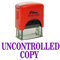 UNCONTROLLED COPY Selbstfarber Stempel Benutzerdefinierte Shiny Buro Stationar Stempel