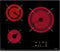 Teka TZ PRO 6320 - Vitrocerámica 3 Fuegos 60cm, Tecnología Touch Control, con Cronómetro, Vitrocerámica Teka Color Negro