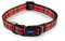 Ancol Small Breeds Nylon Adjustable Collar Red Tartan Design for Dogs - Super Soft Polyester Material - 45-70cm Size 5-9