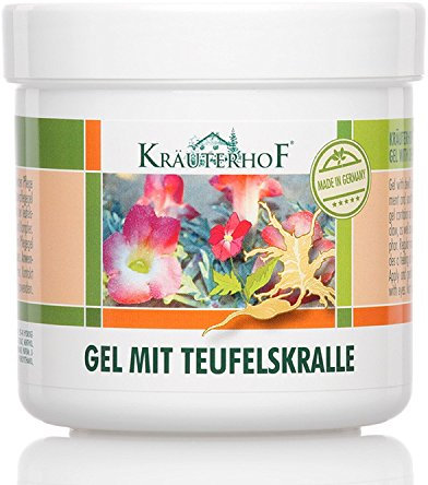 Kräuterhof® Teufelskralle (250ml) – erfrischende Pflege & wohltuende Massage, das Körpergel enthält einen Extrakt aus Teufelskralle, Eukalyptus, Menthol & Kampfer, entzündungshemmende Körperpflege