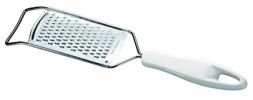 Tescoma RALLADOR Plano con Mango Presto Grattugia Piatta, Inossidabile, Bianco e Acciaio, 26x6 cm