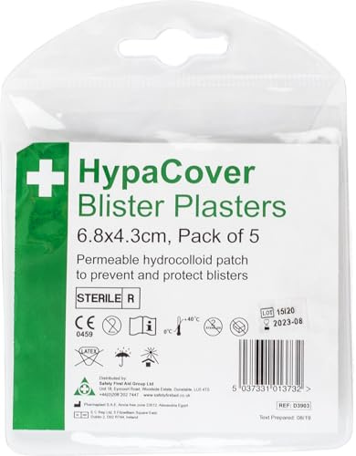 Safety First Aid Group HypaCover Blister Plasters, Pack of 5