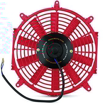 Mishimoto MMFAN-12RD Slim Electric Fan 12, Red