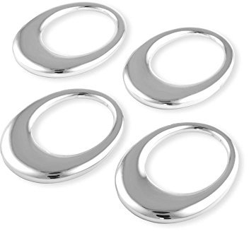 Zilverstad Stoffserviettenring oval 4er-Set 7x5,2cm versilbert anlaufgeschützt