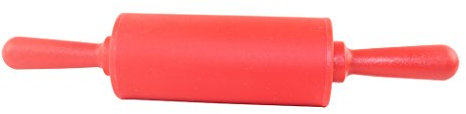Dianoo Nudelholz - Silikon Food Grade Teig Rolling Pin - 9-Zoll-Antihaft -Teig-Rolling Pin - Rot