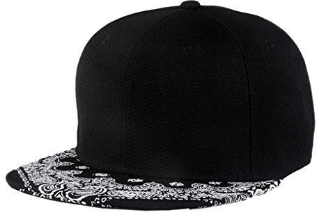 ACME - Unisexe Casquette Hip Hop Visiere Plate à Fleur Hipster Réglable De Sport Baseball Snapback Cap
