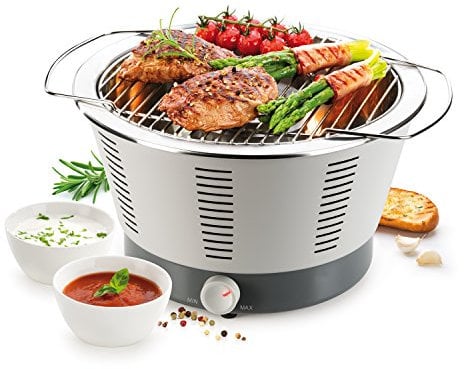 Tescoma 707210 Party Time Barbecue da Tavolo, Acciaio Inossidabile, Grigio, 41.5 x 36.5 x 22.5 cm