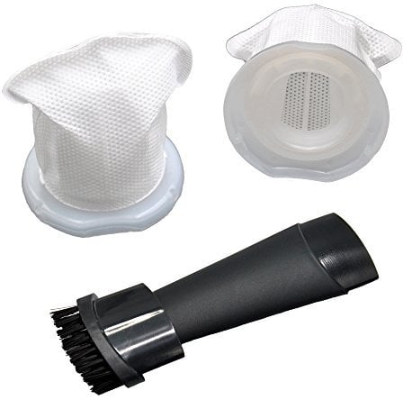 2 Schmutzfilter Filter + 1 Düsenset Düse u. Bürste geeignet für Vorwerk Akkusauger VC100 VC 100