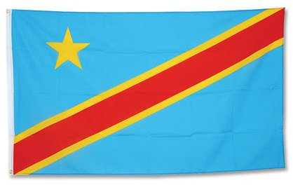 Flagge Demokratische Republik Kongo - 90 x 150 cm [Misc.]