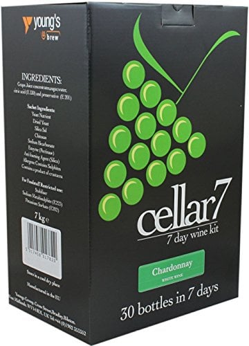 WINE AND HOMEBREW: CELLAR 7 CHARDONNAY 30 BOTTLES IN 7 DAYS