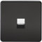 Knightsbridge SF7300MB Screwless Telephone Master Socket, Matt Black