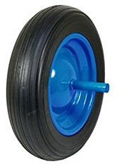 Roue de brouette rabattable bleue