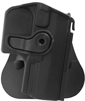 IMI Roto Paddle Hartschalen- Holster für P99, inkl. Gürteladapter - schwarz (rechts)