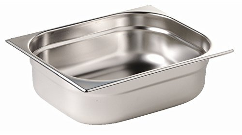 Vogue K810 Stainless Steel 2/3 Gastronorm Pan, 40 mm Height, 3.5 L Capacity