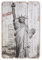 levandeo Holzbild Holzschild New York Freiheitsstatue USA Schild 60x40cm - Wandbild Dekoschild Vintage Bild Holz Holzlatten Holztafel Wanddeko Wandobjekt Wandschild