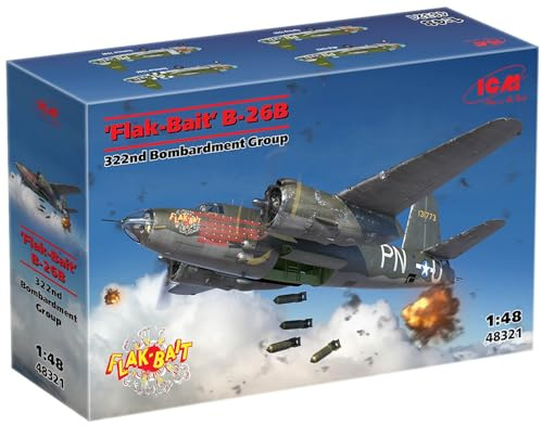 ICM 1:48 - B-26B Marauder Flak Bait' 322nd Bombardment, Grün